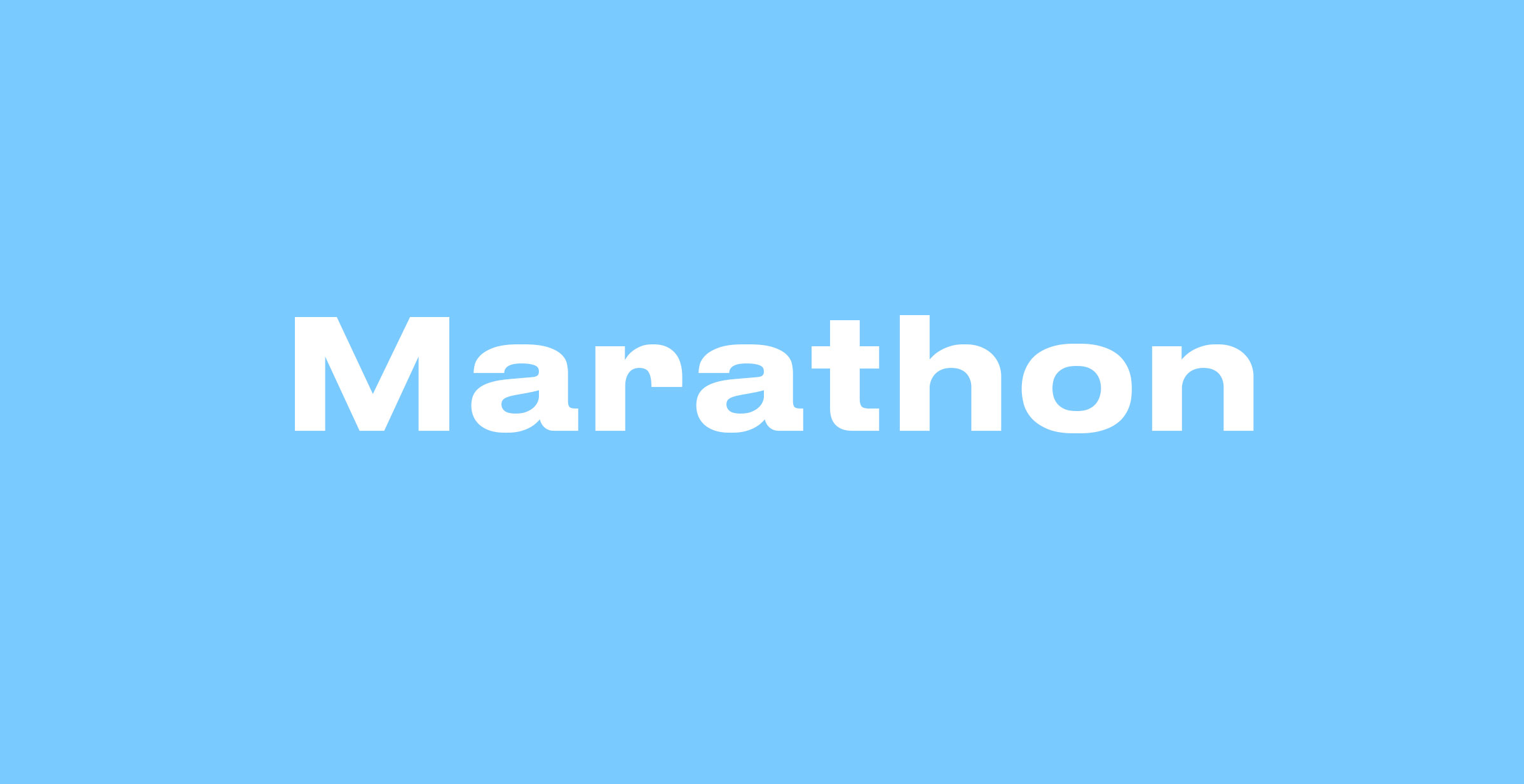 Marathon guide